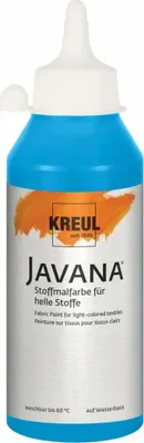 Produktbild von KREUL Javana Stoffmalfarbe für helle Stoffe Azurblau 250 ml