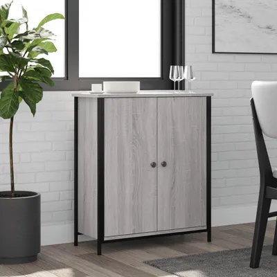 Image de vidaXL Sideboard Gris Sonoma 70x30x80 cm Bois composite