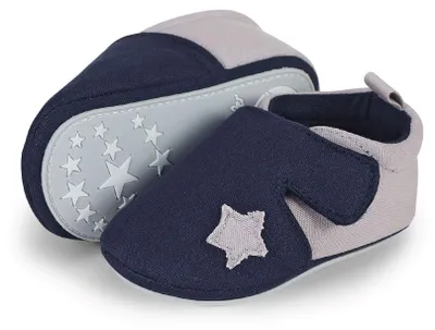 Produktbild von Sterntaler Baby Jungen Krabbelschuh Slipper, Blau (Marine 2301951), 19/20 EU