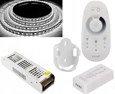 Produktbild von Omako LED-Band-Set 18m Kaltweiß 2160 LEDs mit Fernbedienung