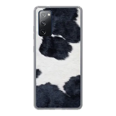 Produktbild von MuchoWow® Handyhülle Schutzhülle Hülle für Samsung Galaxy S20 FE Bild einer schwarzen und weißen Kuhhaut Silikon Softcase Handy Hülle - Abdeckung