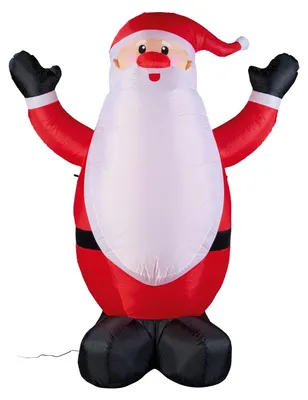 Produktbild von Livarno Home LED-Weihnachtsmann XXL Weihnachtsfigur selbsaufblasend Höhe ca.2m