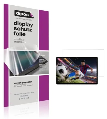 Produktbild von 2x Schutzfolie für Zentality C-710P 10.1 klar Displayschutzfolie Folie Display Schutz dipos