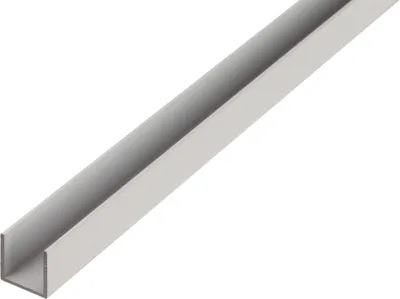 Produktbild von Alberts U-Profil | Aluminium, natur | 1000 x 15 x 20 mm