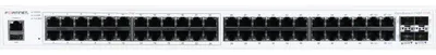 Obrázok produktu pre Fortinet FS-148F-POE, L2, Gigabit Ethernet (10/100/1000), Podpora napájania cez Ethernet (PoE), Inštalácia do Racku, 1U