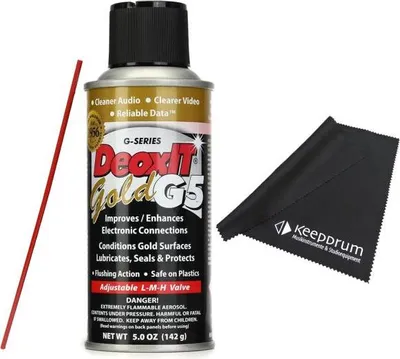 Produktbild von Caig DeoxIT G5S-6 Gold Kontaktspray mit Mikrofasertuch