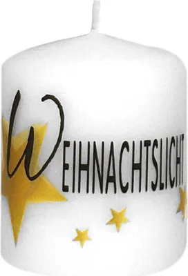 Produktbild von Weihnachtskerze Weihnachtslicht 60 x Ø 50 mm, 1 Stück