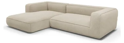 Produktbild von Ecksofa (links) SOFIA Köpergewebe Beige 282cm