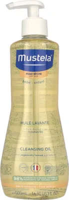 Produktbild von Mustela 3504105034290, 500 ml, Weichmachend, trockene Haut, Flasche, Avocado, AQUA/WATER/EAU, GLYCERIN, CAPRYLYL/CAPRYL GLUCOSIDE, HYDROXYPROPYL GUAR, CITRIC ACID, SODIUM...