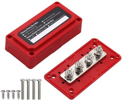 Obrázok produktu pre Elektrický modul s pripojovacími svorkami pre DC prúd, určený pre použitie v námornej, automobilovej a solárnej technike, 12-48V, 4x M8, 300A