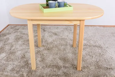 Produktbild von Robuster Kiefer Massivholz Tisch 150x120x75 cm mit 2,5 cm starker Tischplatte
