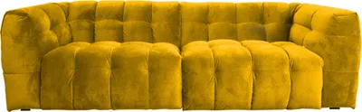 Produktbild von KAWOLA Sofa ROSARIO 4-Sitzer Stoff gelb