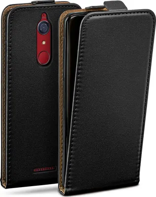 Produktbild von moex® Flip Case kompatibel mit Wiko View - Hülle mit 360 Grad Schutz, Schwarz