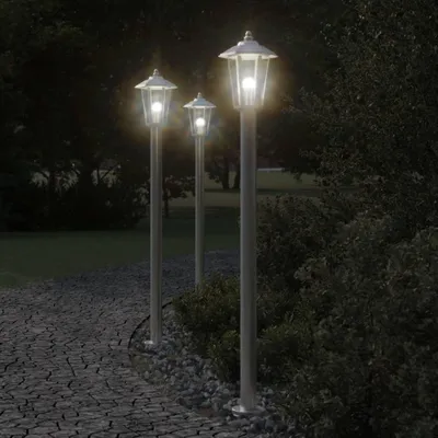 Produktbild von vidaXL Wegeleuchte Silbern 120 cm Edelstahl