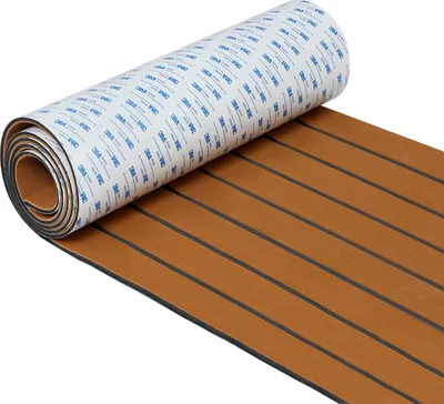 Produktbild von Famanu Selbstklebende Deckmat - EVA Teak Schaum Bootsmatte - Waschbar - 238x89x0.6cm - Braun