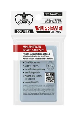 Obrázek produktu pro Ultimate Guard Supreme obaly na karty deskových her Mini American (50)