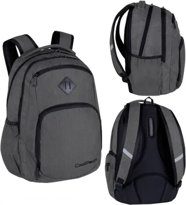 Produktbild von Schulrucksack mit zwei Fächern CoolPack Break 30L SNOW GREY, E24021