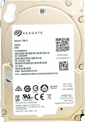 Image de Disque dur Seagate ST300MM0026 300GB 64Mb Cache Sas II 10 000Rpm 2.5'' pouces