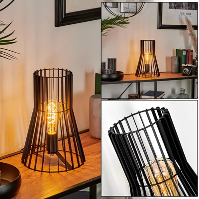 Produktbild von Mosorrofa moderne Tischlampe aus Metall in Schwarz