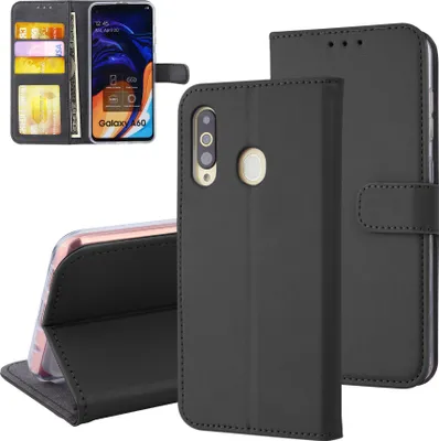 Immagine prodotto di Samsung Galaxy A60 Portacarte Custodia a libro nera per Galaxy A60 Chiusura magnetica