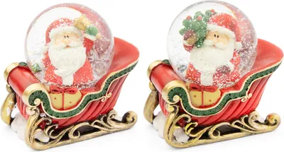 Produktbild von Schneekugel Santa im Schlitten | 7 cm