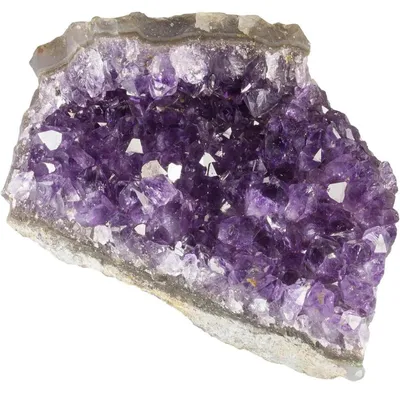 Productafbeelding van Natuurlijke amethist kristalcluster, ruwe steen, XL, 85-115 mm, 300-400 gram, met cadeauverpakking
