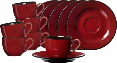Produktbild von Ritzenhoff & Breker Gambia Espressotasse mit Untertasse 90 ml 6er Set