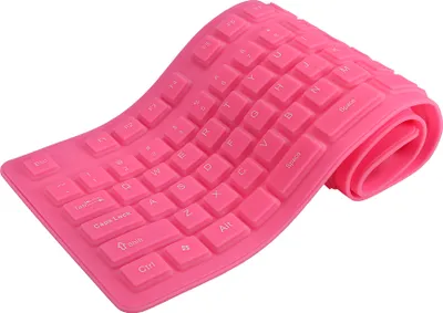 Obrázek produktu pro 108 kláves USB Silikonová ohebná skládací klávesnice Vodotěsná prachotěsná USB Tiché klávesy pro klávesnici stolního počítače Laptop
