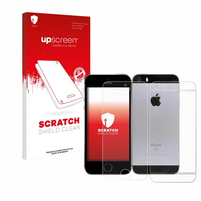 Produktbild von upscreen Schutzfolie für Apple iPhone SE 2016 (Display+Rückseite) Displayschutz Displayschutzfolie Folie Klar Transparent