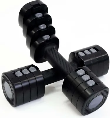 Produktbild von Verstellbare Hantel, 4-in-1 Fitnessgerät 1 bis 2,5 kg, schwarz, für Heimtraining