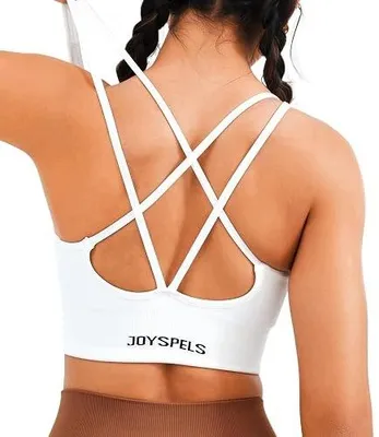 Zdjęcie produktu dla Biustonosz sportowy damski wyściełany bez fiszbinów push up fitness