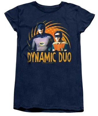 Image de T-shirt pour femmes "Dynamic Duo" Batman, modèle TV41434 (taille XXL), couleur marine