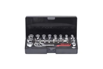 Produktbild von KS Tools 911.0623, Steckschlüssel-Satz, 1/4", 23 Kopf/Köpfe, Chrom-Vanadium-Stahl, 450 g
