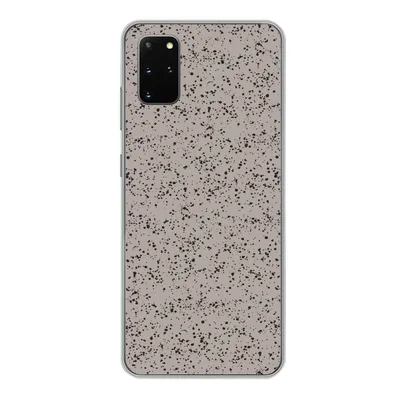 Produktbild von MuchoWow® Handyhülle Schutzhülle Hülle für Samsung Galaxy S20 Plus Polka dots - Schwarz - Grau Silikon Softcase Handy Hülle - Hartschale