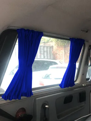 Produktbild von Maß Gardinen für VW T3 Transporter Multivan Caravelle (705) in Blau