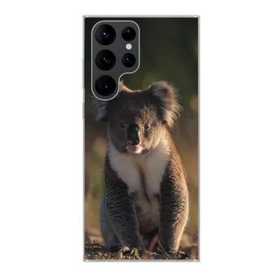 Produktbild von MuchoWow® Handyhülle Schutzhülle Hülle für Samsung Galaxy S22 Ultra Koala - Sonne - Tier - Kinder - Jungen - Mädchen Silikon Softcase Handy Hülle - Abbildung