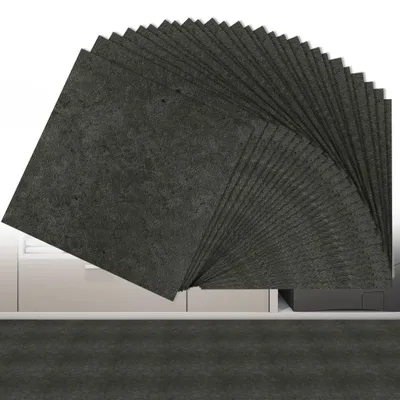 Obrázok produktu pre VINYLOVÁ PODLAHA, SEBOSPRÁVNA, PVC, 30x30 cm, tmavosivá, 5,02 m²