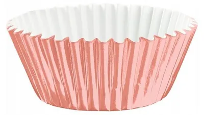Image de PartyPal Moules à Muffins Or Rose 5 cm