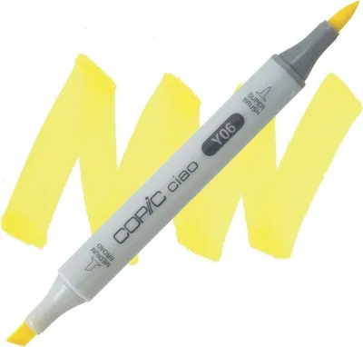 Image de COPIC Ciao pinceau et ciseau double face, Y06 jaune