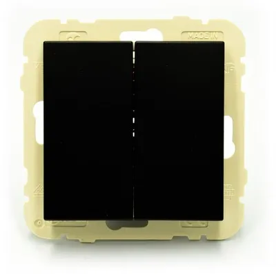 Image de EFAPEL LOGUS90 Interrupteur Double Bouton-Poussoir Noir