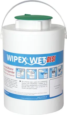 Produktbild von WIPEX NORDVLIES WET Feuchttuchspender, grün Kunststoff