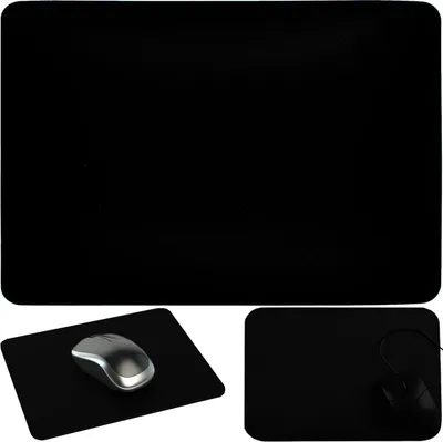 Produktbild von Mauspad 240x200 mm XL Gaming Rutschfest Groß Schreibtisch PC Laptop Homeoffice Büro Oberfläche Geschwindigkeit Präzision Maustypen Gummibasis Schwarz Retoo