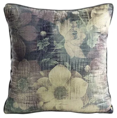 Image de EUROFIRANY | Housse de coussin - Housse décorative - 45 x 45 cm - multicolore - Housse d'oreiller - à fleurs - Décorative