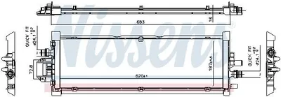 Produktbild von NISSENS 606906 Kühler Wasserkühler Motorkühler für TESLA Model 3 (5YJ3)