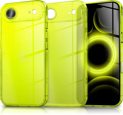Zdjęcie produktu dla Etui "Vibe" do iPhone 17 Air - neonowe, kolorowe, świecące etui na telefon komórkowy, przezroczyste, miękkie etui ochronne z TPU - żółte