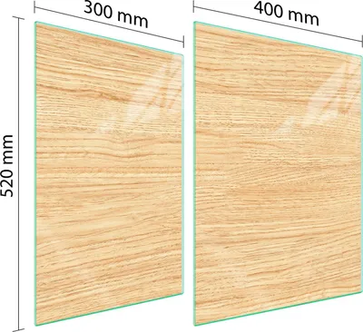 Immagine prodotto di Piastra Di Protezione In Vetro Per Forno 70X52 Legno