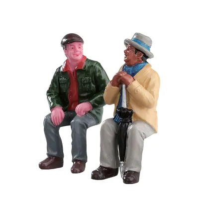 Image de Weihnachtsfigur Chatting with old friends set of 2
