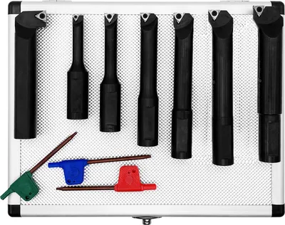 Produktbild von PAULIMOT Bohrstangen-Set mit Wendeplatten, Ø 18 mm, für Ausdrehkopf, 7- teilig