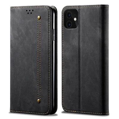 Obrázek produktu pro iPhone 11 Pouzdro, Kožené Peněženkové Pouzdro s Magnetickým Uzavíráním a Pouzdro s Funkcí Stojánku pro iPhone 11 černé