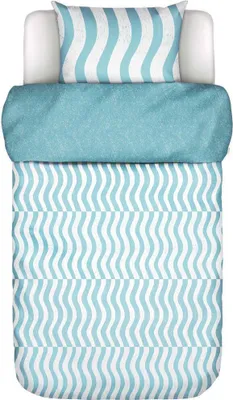 Produktbild von Marc O' Polo Satin-Kissenbezug einzeln Filip Farbe Sea Blue Größe 40x80